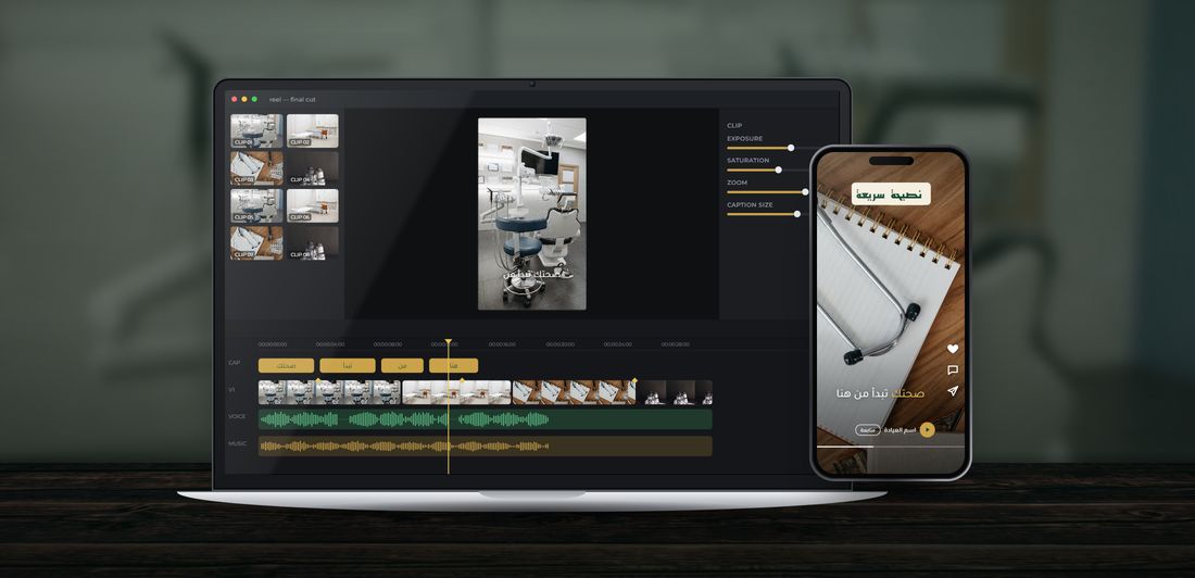 Demo: video editing and a reel for Doctor / Clinic