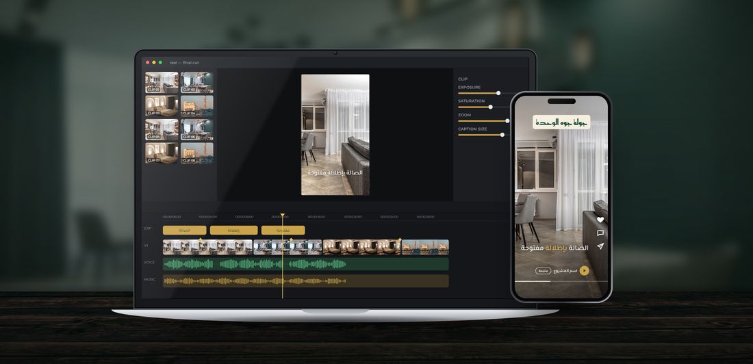 Demo: video editing and a reel for Real estate