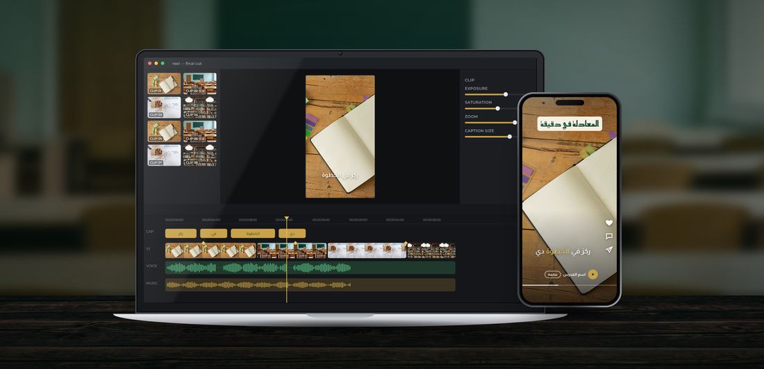 Demo: video editing and a reel for Teacher / Courses